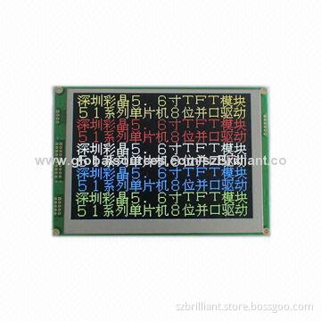 5.6-inch TFT LCD Module, Touch Panel, 640x480 Dots, Supports 32x32-pixel Graphical Cursor Function
